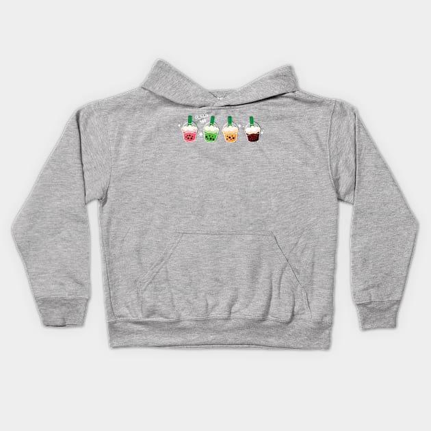 Bubble Tea Kids Hoodie by Snap Sebbata